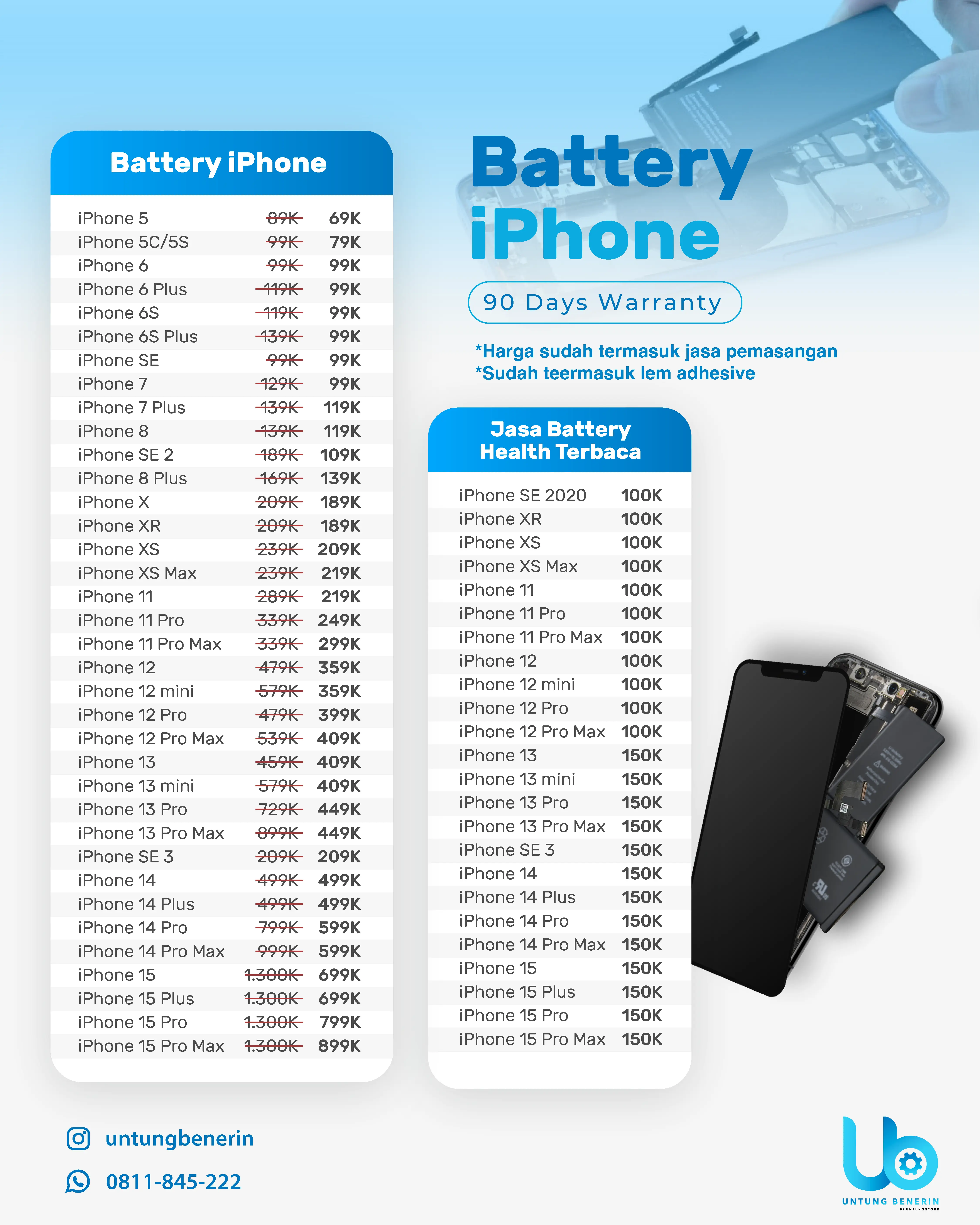 pricelist untung benerin 2025-02